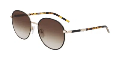 Longchamp Lo171s N 728 Women's Sunglasses Gold Size 53 In Multi
