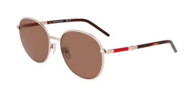 Longchamp Lo171s N 770 Women's Sunglasses Gold Size 53