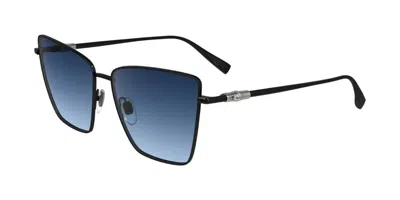 Longchamp Lo172s 001 Women's Sunglasses Black Size 58 In Multi
