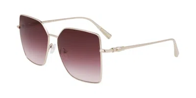 Longchamp Lo173s 727 Women's Sunglasses Gold Size 57