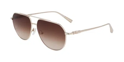 Longchamp Lo174s 727 Women's Sunglasses Gold Size 57