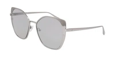 Longchamp Lo175s 040 Women's Sunglasses Silver Size 56