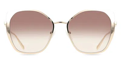 Longchamp Lo175s 727 Women's Sunglasses Gold Size 56