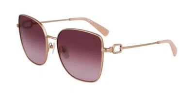 Longchamp Lo177s N 773 Women's Sunglasses Gold Size 58