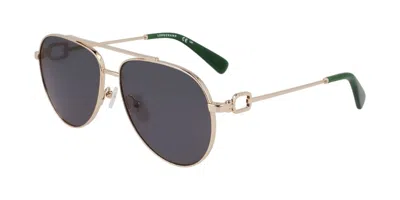 Longchamp Lo178s 713 Women's Sunglasses Gold Size 58