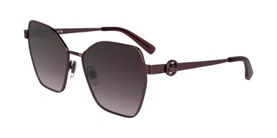 Longchamp Lo180s 601 Women's Sunglasses Burgundy Size 58