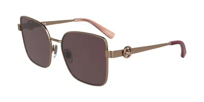 Longchamp Lo181s 738 Women's Sunglasses Gold Size 56