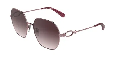 Longchamp Lo187s 682 Occhiali Da Sole Oro Per Donna In Gold