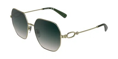 Longchamp Lo187s 725 Occhiali Da Sole Oro Per Donna In Gold