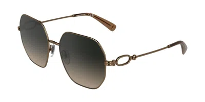 Longchamp Lo187s 734 Women's Sunglasses Gold Size 58 In Gray