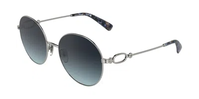 Longchamp Lo188s 042 Women's Sunglasses Silver Size 57