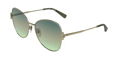 Longchamp Lo196s 709 Women's Sunglasses Gold Size 58