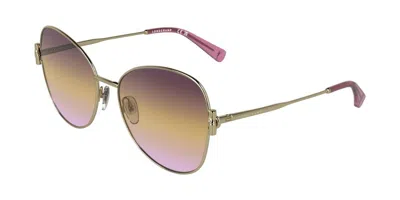 Longchamp Lo196s 724 Women's Sunglasses Gold Size 58