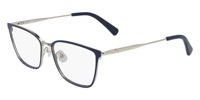 Longchamp Lo2125 424 Occhiali Da Vista Blu Per Donna (solo Montatura) In Blue