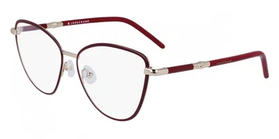 Longchamp Lo2156 Women's Glasses, Gold, Size 54 In White