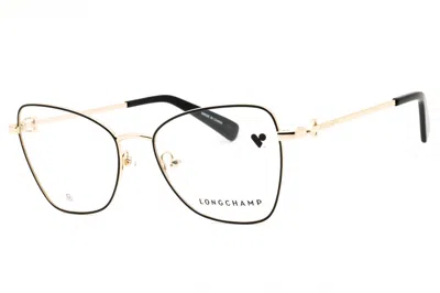 Longchamp Lo2157 Cat Eye Metal Frame Eyeglasses In Black