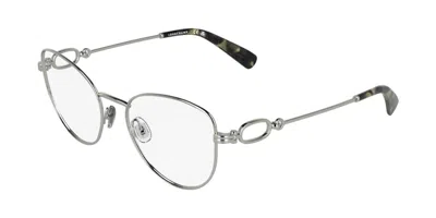 Longchamp Lo2180 040 Occhiali Da Vista Argentati Per Donna (solo Montatura) In Silver