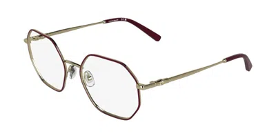 Longchamp Lo2186 736 Women's Glasses Gold Size 51 - Free Lenses - Blue Light Block Available In Burgundy,gold