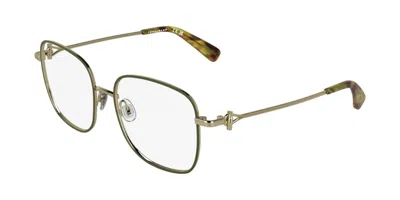 Longchamp Lo2188 708 Women's Glasses Green Size 54 - Free Lenses - Blue Light Block Available In Khaki Green,gold