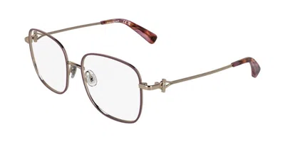 Longchamp Lo2188 772 Women's Glasses Gold Size 54 - Free Lenses - Blue Light Block Available In Wine Red,rose Gold