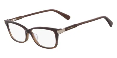 Longchamp Lo2632 204 Occhiali Da Vista Marroni Per Donna (solo Montatura) In Brown