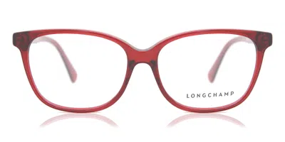 Longchamp Lo2644 611 Women's Glasses Red Size 54 - Free Lenses - Blue Light Block Available