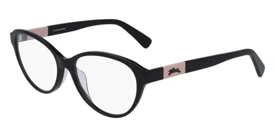 Longchamp Lo2656 001 Occhiali Da Vista Neri Per Donna (solo Montatura) In Black