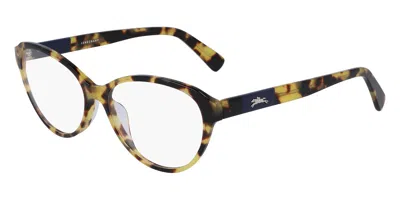 Longchamp Lo2656 221 Occhiali Da Vista Tartarugatishell Per Donna (solo Montatura) In Multi