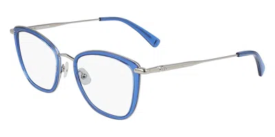 Longchamp Lo2660 424 Occhiali Da Vista Blu Per Donna (solo Montatura) In Neutral