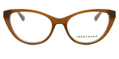 Longchamp Lo2664 234 Occhiali Da Vista Marroni Per Donna (solo Montatura) In Brown
