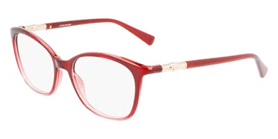 Longchamp Lo2696 Men's Glasses, Red, Size 52 In Burgundy
