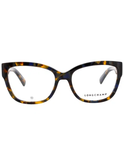 Longchamp Lo2712 Eyeglasses In Blue Havana - Demo