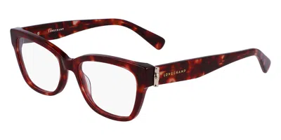 Longchamp Lo2713 Women's Glasses, Tortoiseshell, Size 54 In Red
