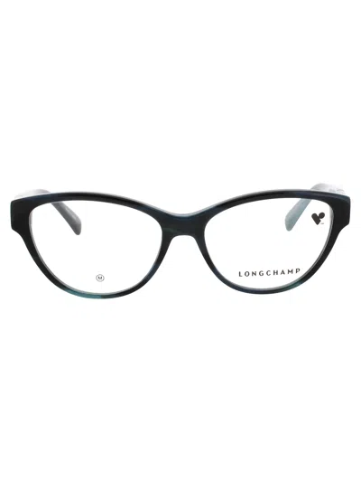 Longchamp Lo2721 Eyeglasses In Petrol Horn - Demo