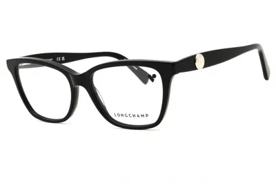 Longchamp Lo2744n Rectangular Acetate Eyeglasses In Black