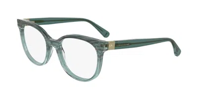 Longchamp Lo2756 427 Occhiali Da Vista Blu Per Donna (solo Montatura) In Gray