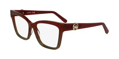 Longchamp Lo2761 N 609 Occhiali Da Vista Marroni Per Donna (solo Montatura) In Burgundy