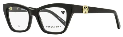Longchamp Lo2762 Arching Brow Line Eyeglasses In Black