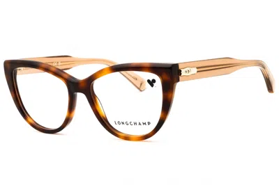 Longchamp Lo2771n Cat-eye Tortoiseshell Acetate Eyeglasses In Brown