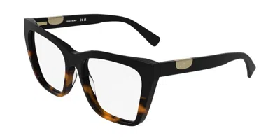 Longchamp Lo2786mag-set With Clip-on 011 Occhiali Da Vista Neri Per Donna (solo Montatura)