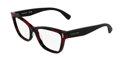 Longchamp Lo2794 Women's Glasses, Tortoiseshell, Size 53 In Red