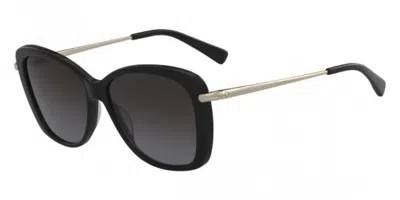 Longchamp Lo616s 005 Occhiali Da Sole Neri Per Donna In Black
