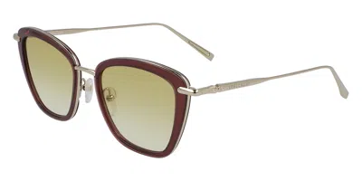 Longchamp Lo638s 611 Occhiali Da Sole Rossi Per Donna In Multi