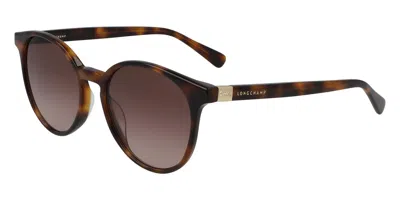 Longchamp Lo658s 214 Occhiali Da Sole Tartarugatishell Per Donna In Purple