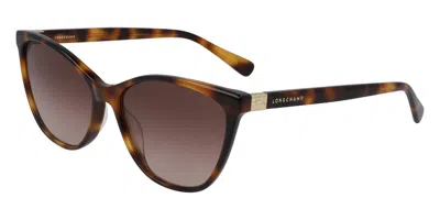 Longchamp Lo659s 214 Occhiali Da Sole Tartarugatishell Per Donna In Orange