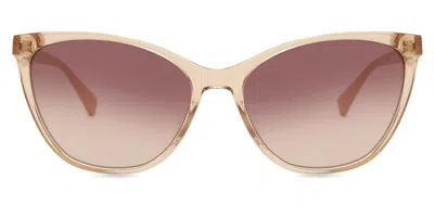 Longchamp Lo659s 601 Occhiali Da Sole Rosa Per Donna In Pattern