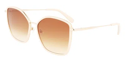 Longchamp Lo685s N 771 Men's Sunglasses Gold Size 59