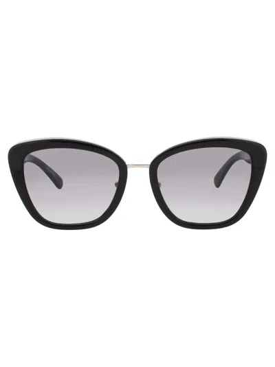 Longchamp Lo687 S Sunglasses In Black / Silver - Grey Gradient