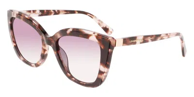 Longchamp Lo695s 690 Men's Sunglasses Tortoiseshell Size 54 In Pink Tortoise