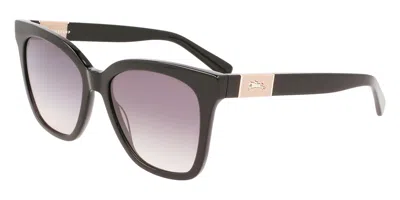 Longchamp Lo696s N 001 Occhiali Da Sole Neri Per Uomo In Multi